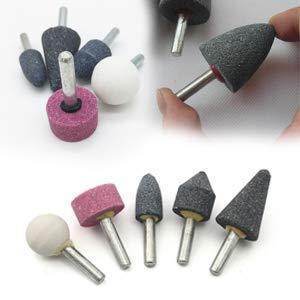 '-5 Pcs Shank Abrasive Mounted Stone (Multicolour) - infinityexculsivestore.com