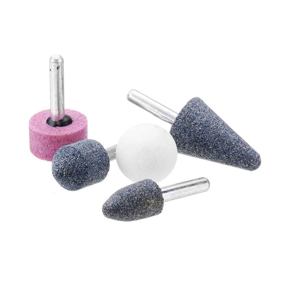 '-5 Pcs Shank Abrasive Mounted Stone (Multicolour) - infinityexculsivestore.com