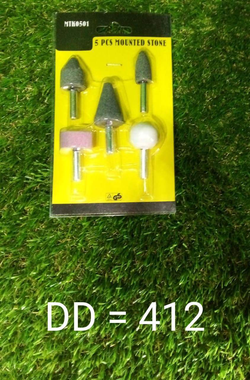 '-5 Pcs Shank Abrasive Mounted Stone (Multicolour) - infinityexculsivestore.com