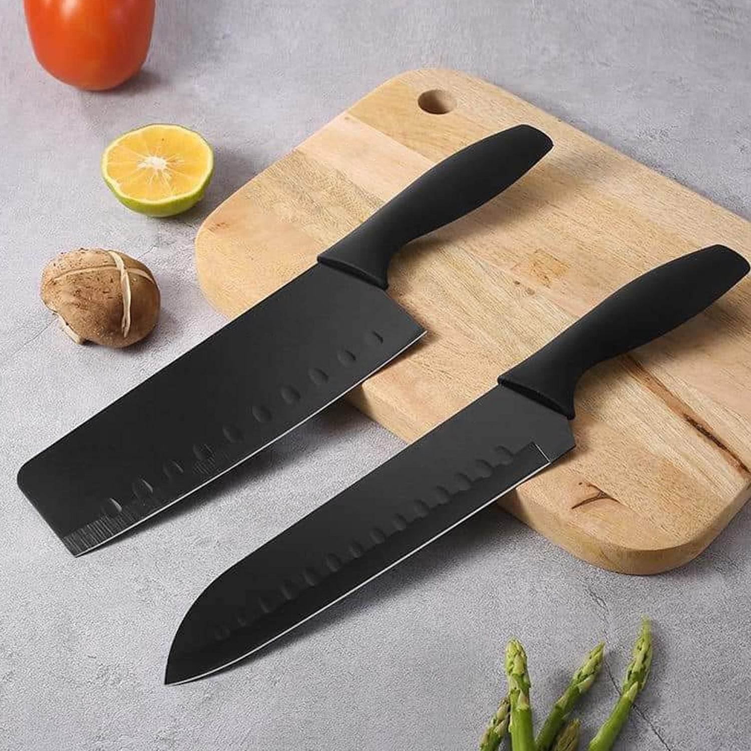 5-Piece Stainless Steel Kitchen Knife Set – Chef, Chopping, Utility, Butcher Knives - infinityexculsivestore.com
