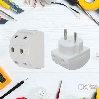 5-Way 2 Pin Multi-Plug Socket / Converter (1 Pc) - infinityexculsivestore.com