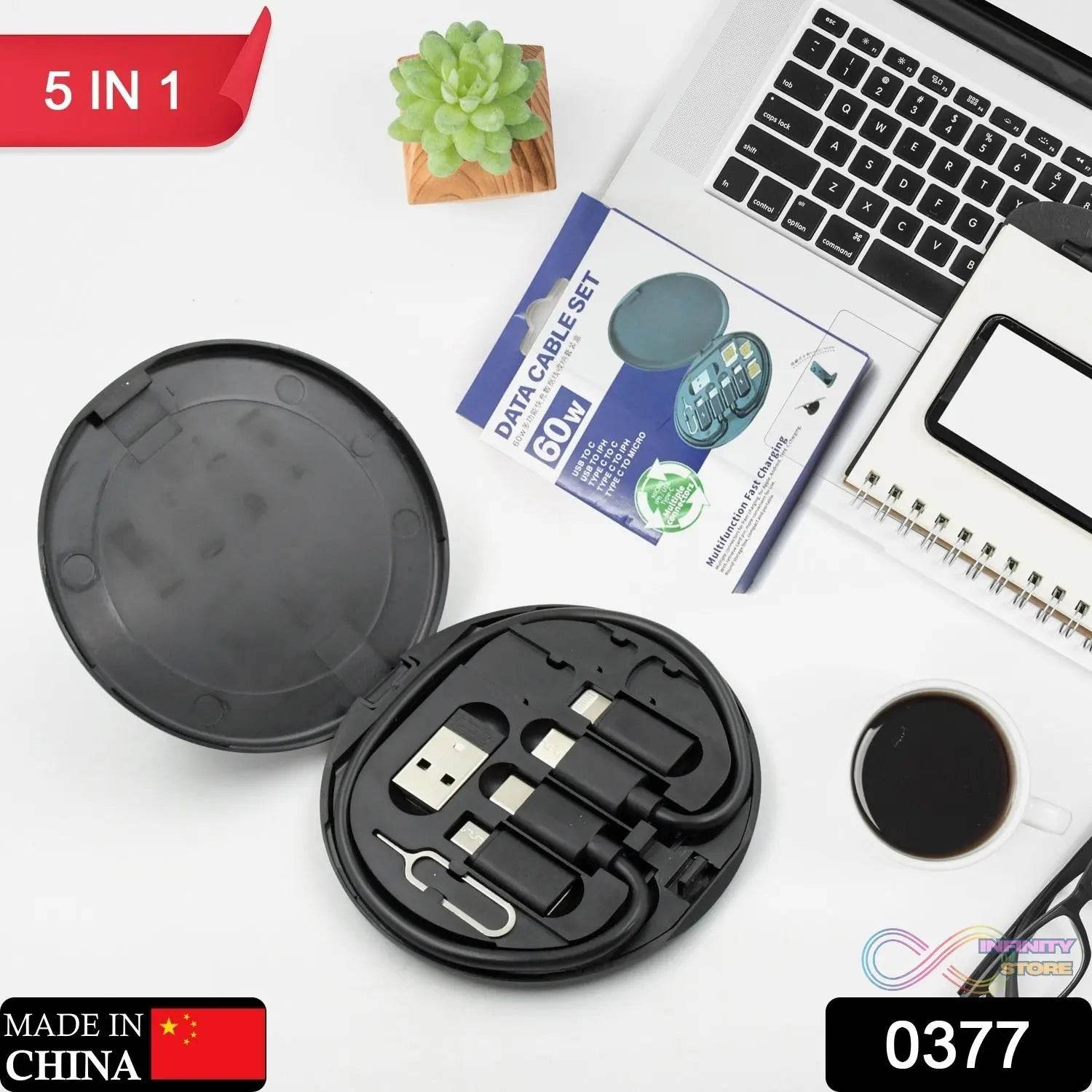 5-in-1 Charging Kit: Universal Cable for Every Device! - infinityexculsivestore.com