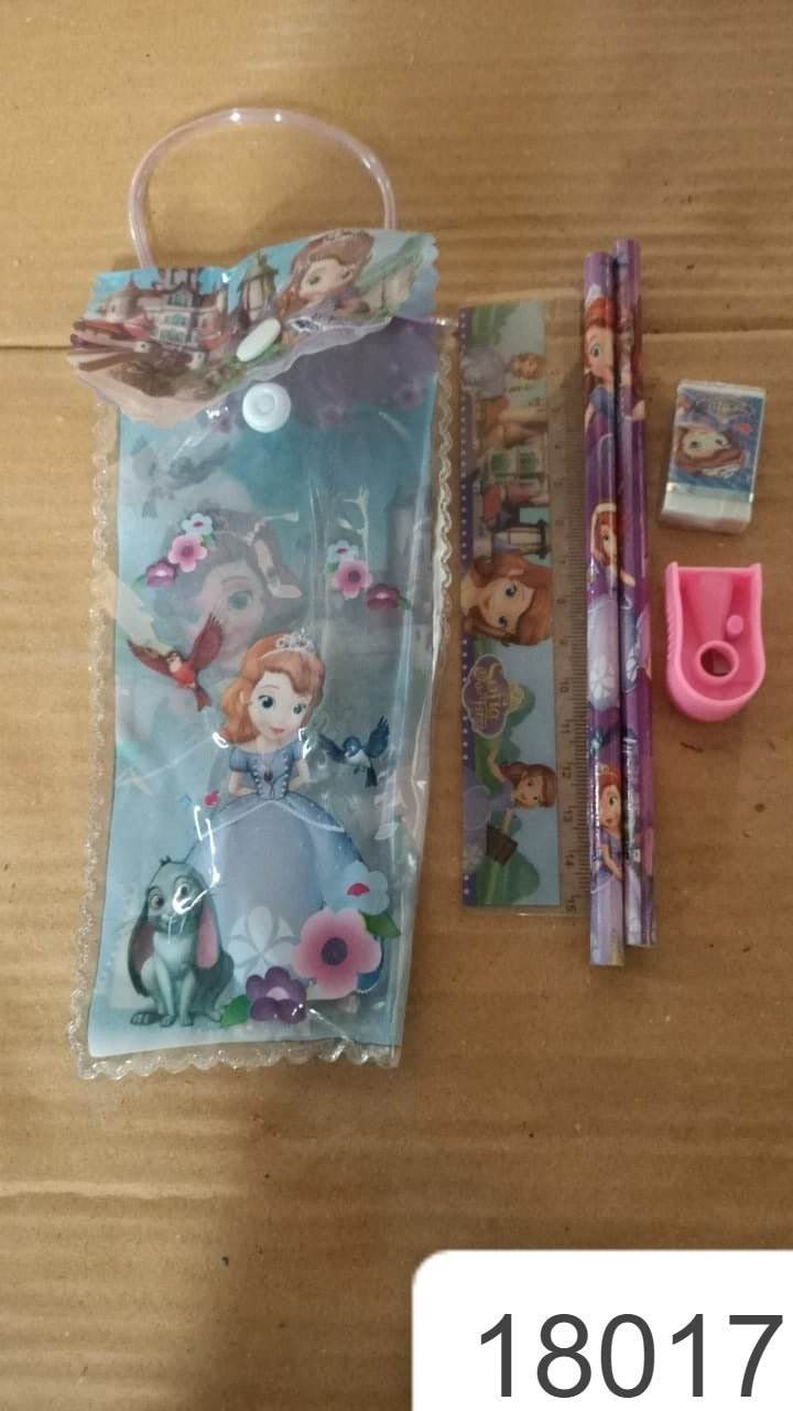 5 in 1 Mix Stationery Gift Set for Kids, Stationary Set Including 2 Pencil, Ruler, Rubber, Pencil Sharpener, School, Office Product Gift (5 Pcs Set) - infinityexculsivestore.com