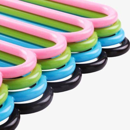 5 in 1 Multipurpose Plastic Hanger, Assorted (5-Layer) - infinityexculsivestore.com