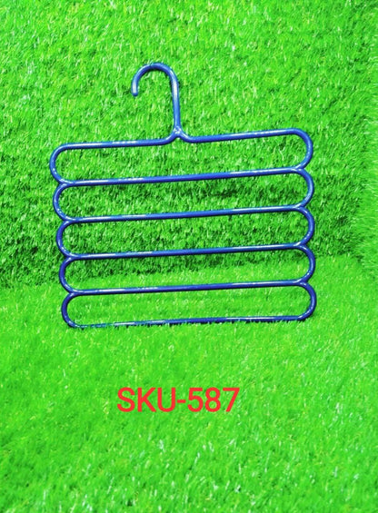 5 in 1 Multipurpose Plastic Hanger, Assorted (5-Layer) - infinityexculsivestore.com