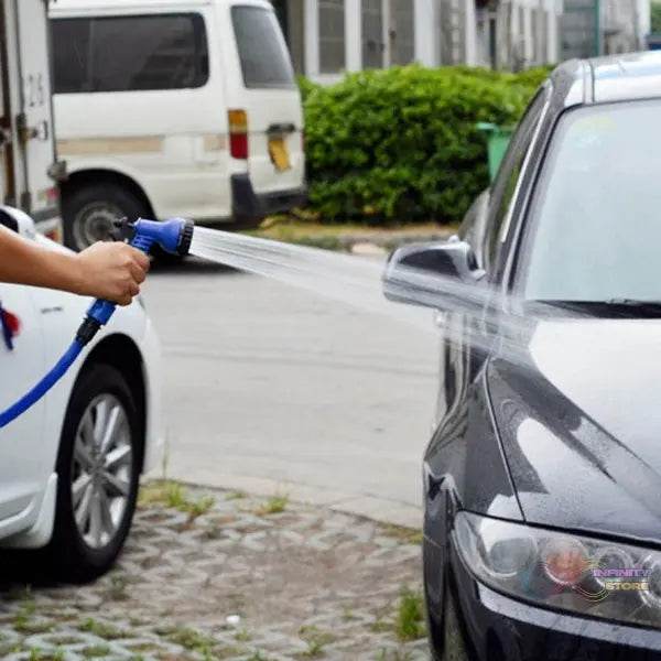 50 Ft Expandable Hose Pipe Nozzle For Garden Wash Car Bike With Spray Gun - infinityexculsivestore.com