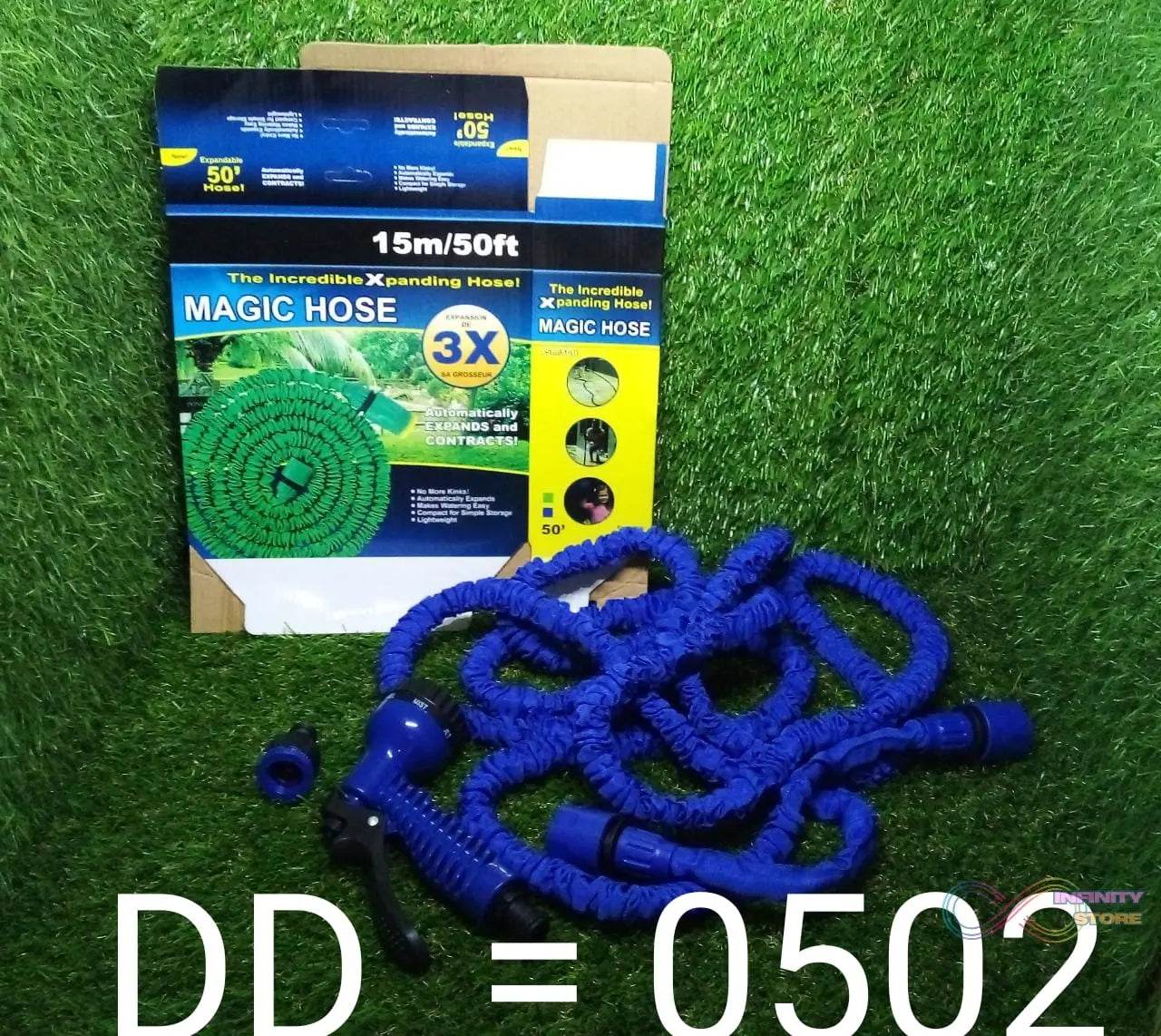 50 Ft Expandable Hose Pipe Nozzle For Garden Wash Car Bike With Spray Gun - infinityexculsivestore.com
