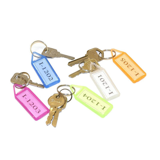 50Pc Keychain Tag Label Used For Decorative Purpose On Keys And All. - infinityexculsivestore.com