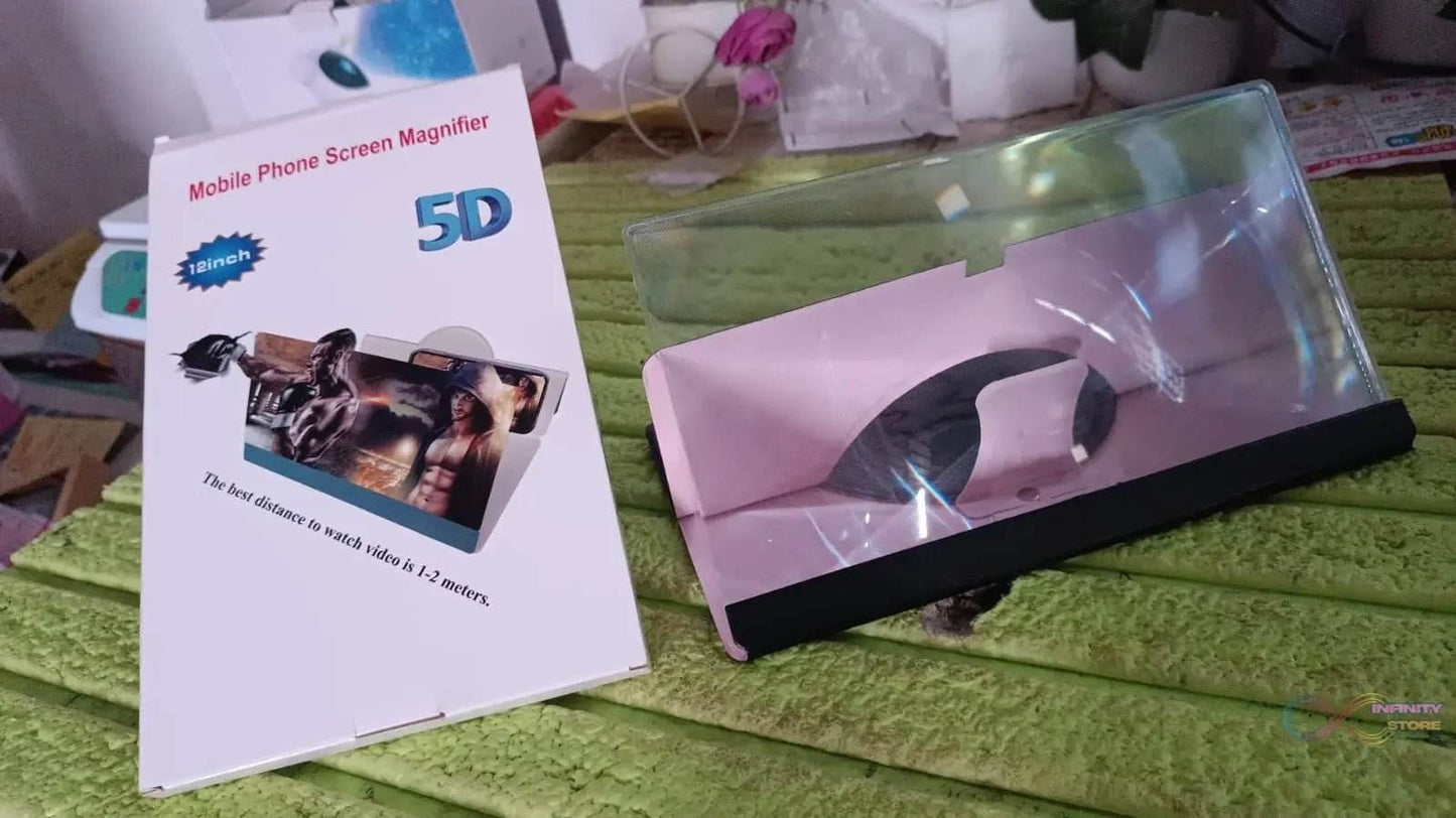 5D HD Mobile Phone Screen Magnifier Amplifier (1 Pc / 12 Inch) - infinityexculsivestore.com