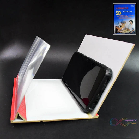 5D HD Mobile Phone Screen Magnifier Amplifier (1 Pc / 8 Inch) - infinityexculsivestore.com