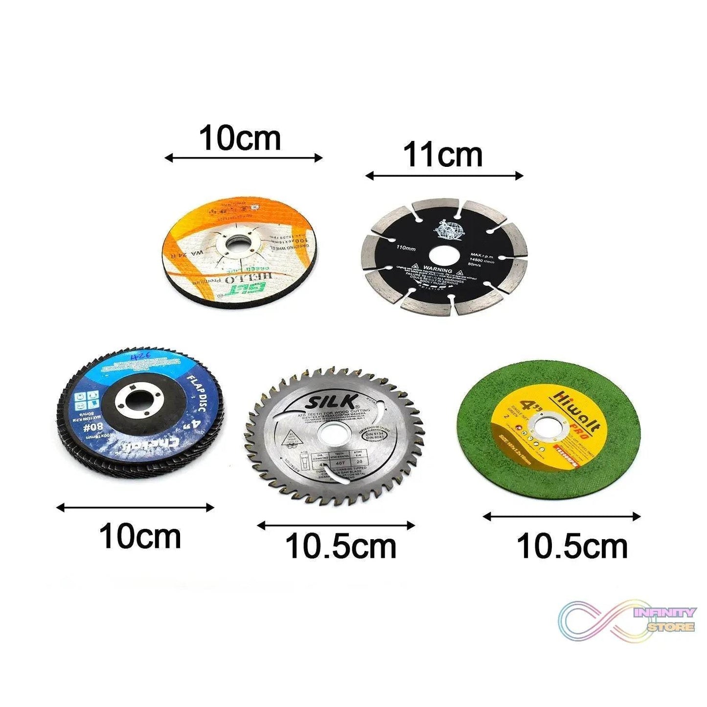 5Pc Grinding Wheel Set For Cutting Wooden Or Marbles - infinityexculsivestore.com