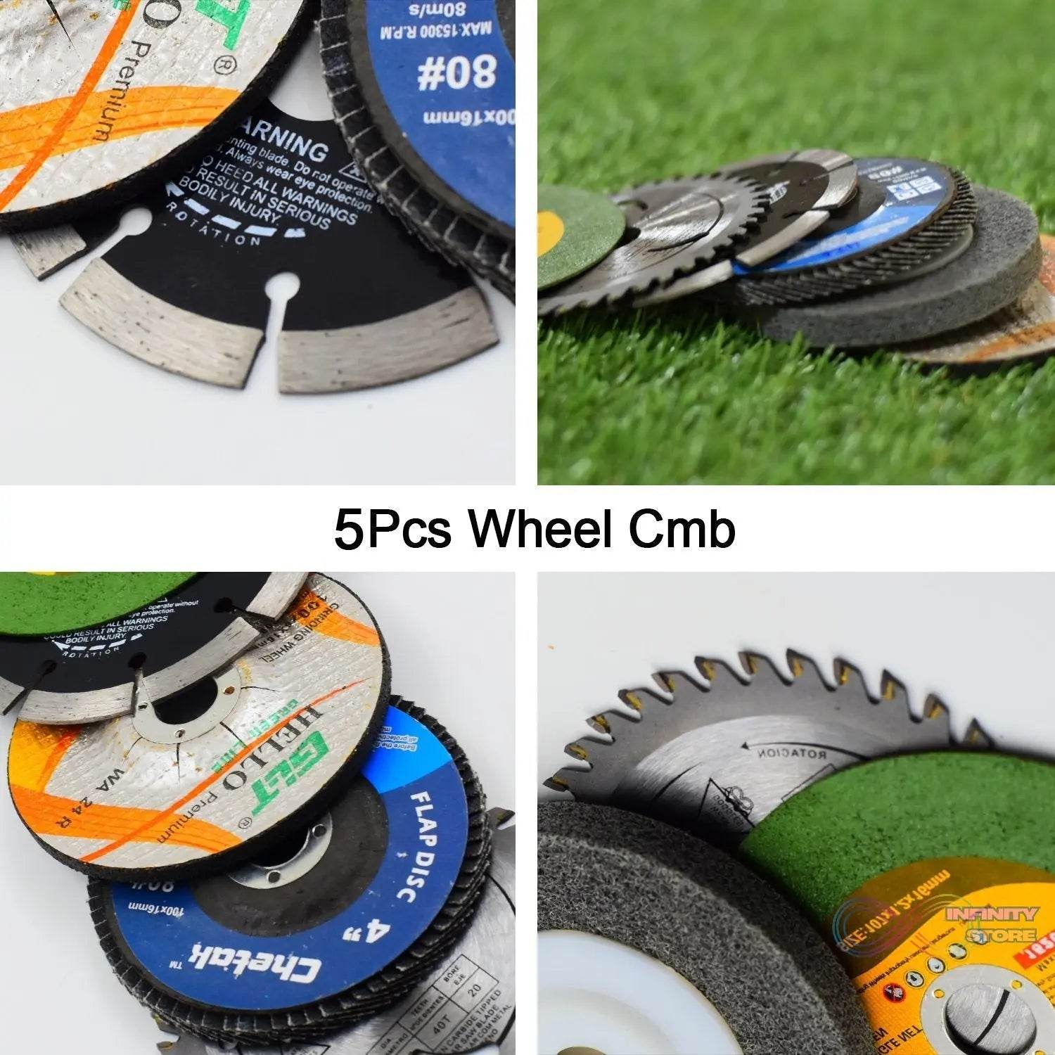 5Pc Grinding Wheel Set For Cutting Wooden Or Marbles - infinityexculsivestore.com