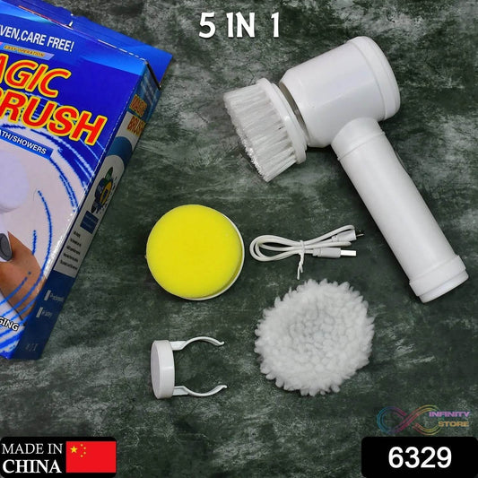 5in1 Home Kitchen Electric Cleaning Brush, Electric Spin Scrubber - infinityexculsivestore.com