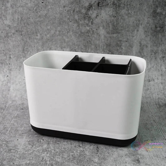6 Compartment Multi Purpose Organizer Toothbrush Holder Stand Plastic Caddy (1 Pc) - infinityexculsivestore.com