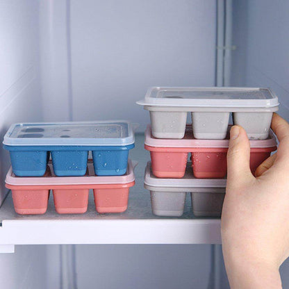 6 Grid Silicone Ice Tray Used In All Kinds Of Places Like Household Kitchens For Making Ice From Water And Various Things And All With Color Box (1 Pc) - infinityexculsivestore.com