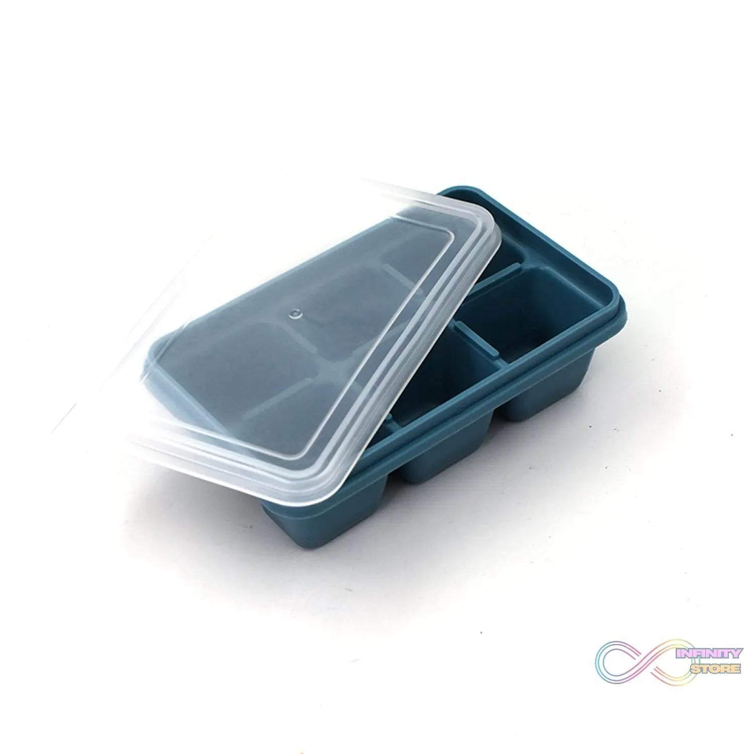 6 Grid Silicone Ice Tray used in all kinds of places like household kitchens for making ice from water and various things and all. - infinityexculsivestore.com