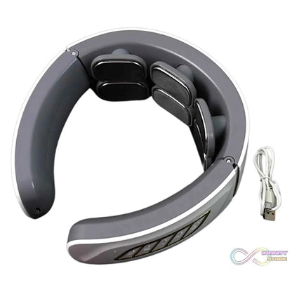 6 Heads Smart Electric Neck and Back Pulse Massager Wireless (1 Pc) - infinityexculsivestore.com