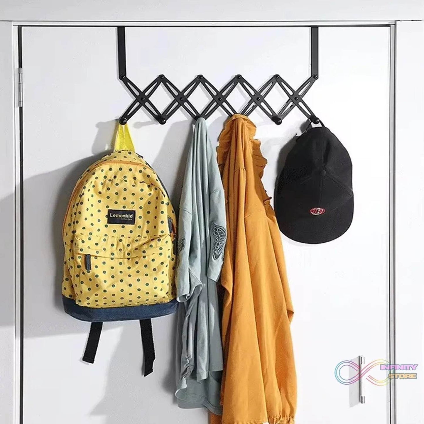 6 Hook Door Hanger, Steel Coat Rack (1 Pc) - infinityexculsivestore.com