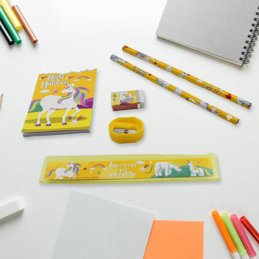 6 PC SET STATIONARY SET INCLUDING PENCIL RULER RUBBER PENCIL SHARPENER SCHOOL, OFFICE PRODUCT GIFT - infinityexculsivestore.com