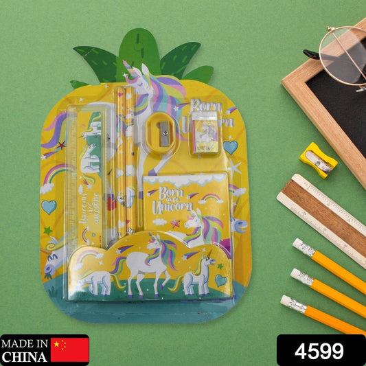 6 PC SET STATIONARY SET INCLUDING PENCIL RULER RUBBER PENCIL SHARPENER SCHOOL, OFFICE PRODUCT GIFT - infinityexculsivestore.com