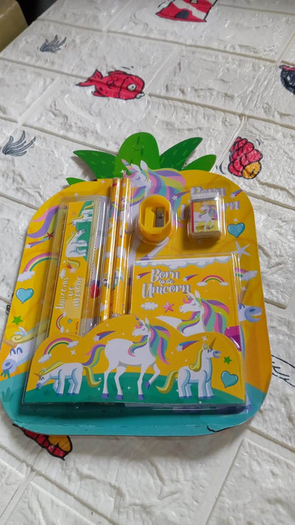 6 PC SET STATIONARY SET INCLUDING PENCIL RULER RUBBER PENCIL SHARPENER SCHOOL, OFFICE PRODUCT GIFT - infinityexculsivestore.com
