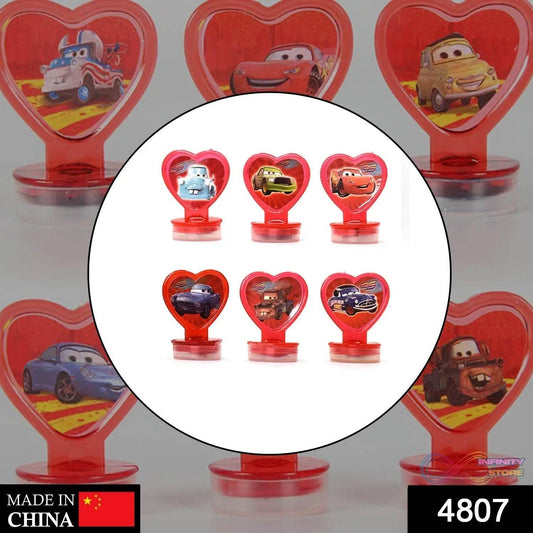 6 Pc Car Stamp Set used in all types of household places by kids and children’s for playing purposes. - infinityexculsivestore.com