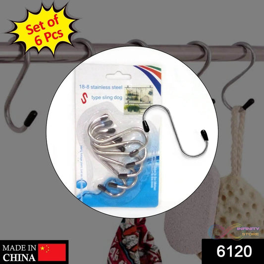 6 Pc S Hanging Hook used in all kinds of places for hanging purposes on walls of such items and materials etc. - infinityexculsivestore.com