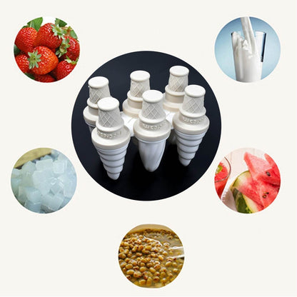 6 Pc ice candy maker Ice Cream Mold used for making ice-creams in all kinds of places including restaurants and ice-cream parlours etc. - infinityexculsivestore.com