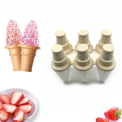 6 Pc ice candy maker Ice Cream Mold used for making ice-creams in all kinds of places including restaurants and ice-cream parlours etc. - infinityexculsivestore.com
