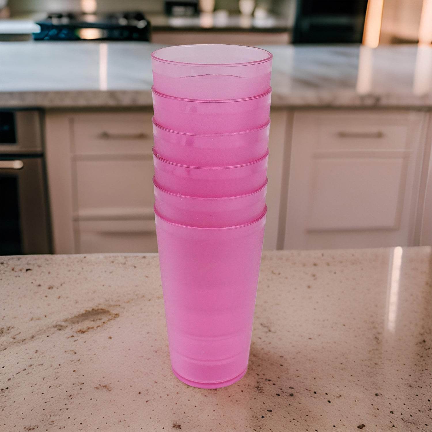 6 Pcs Large Glass used in all kinds of kitchen and official purposes for drinking water and beverages etc. - infinityexculsivestore.com