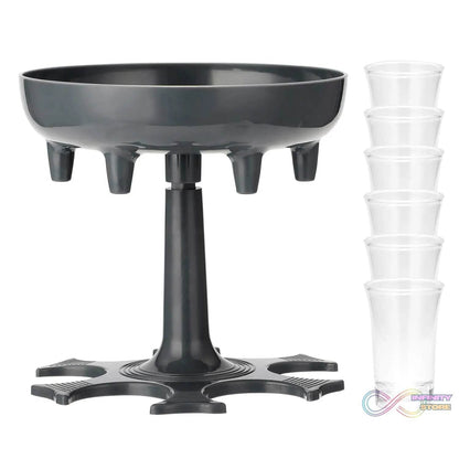 6 shot Win glass dispensers With tray & 6 Pcs Glass - infinityexculsivestore.com