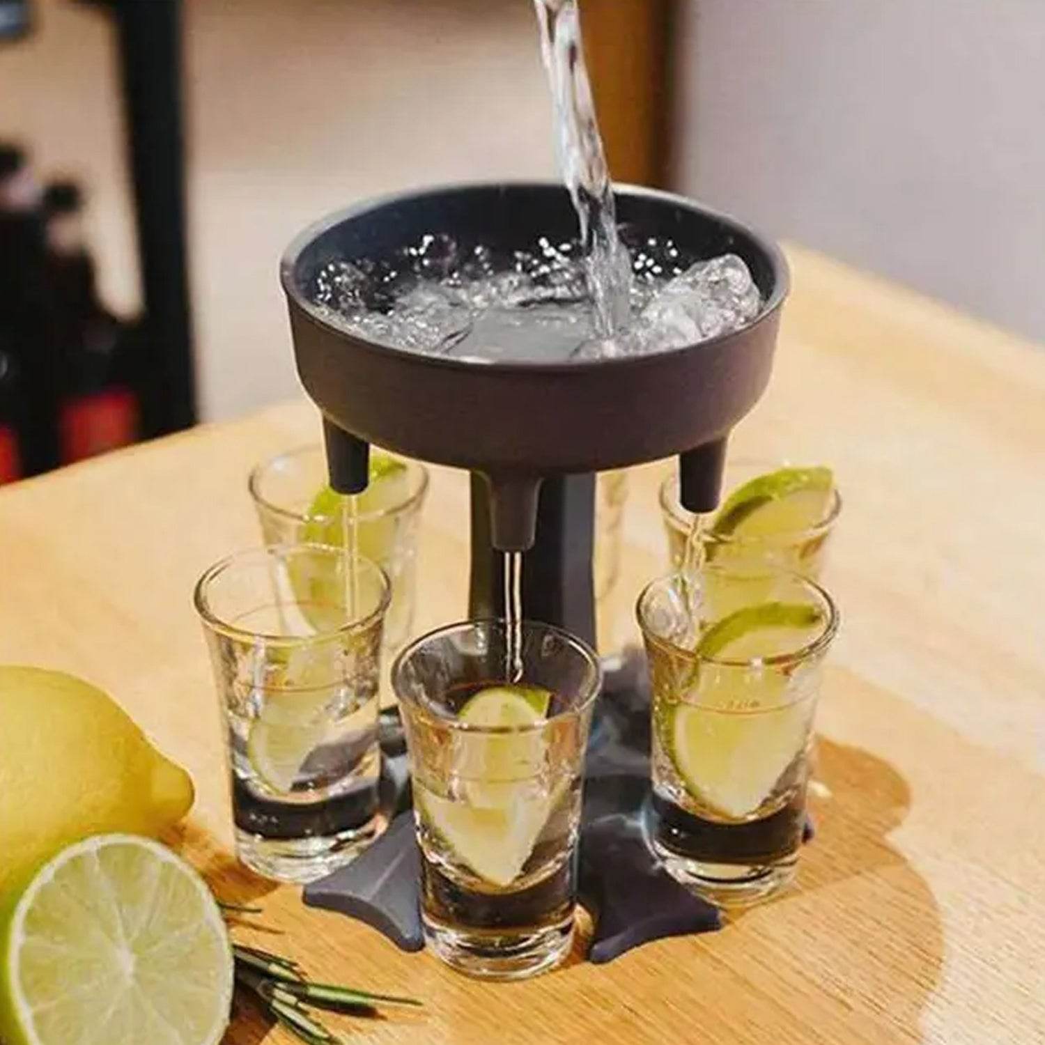 6 shot Win glass dispensers and tray, drinking games, shot glasses, dispenser, party gifts, shot spout for faster start of the party - infinityexculsivestore.com