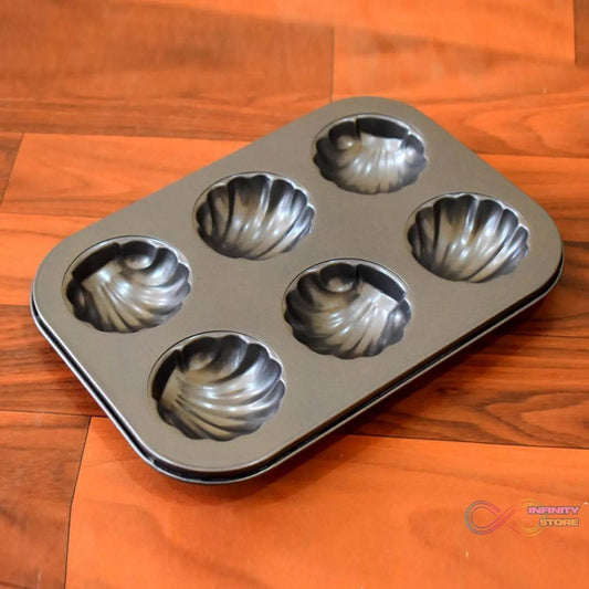 6 slot Non-Stick Muffins Cupcake Pancake Baking Molds Tray - infinityexculsivestore.com