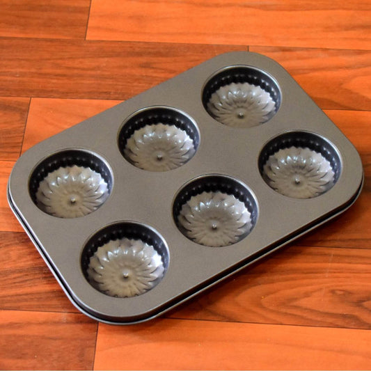 6 slot Non-Stick Muffins Cupcake Pancake Baking Molds - infinityexculsivestore.com