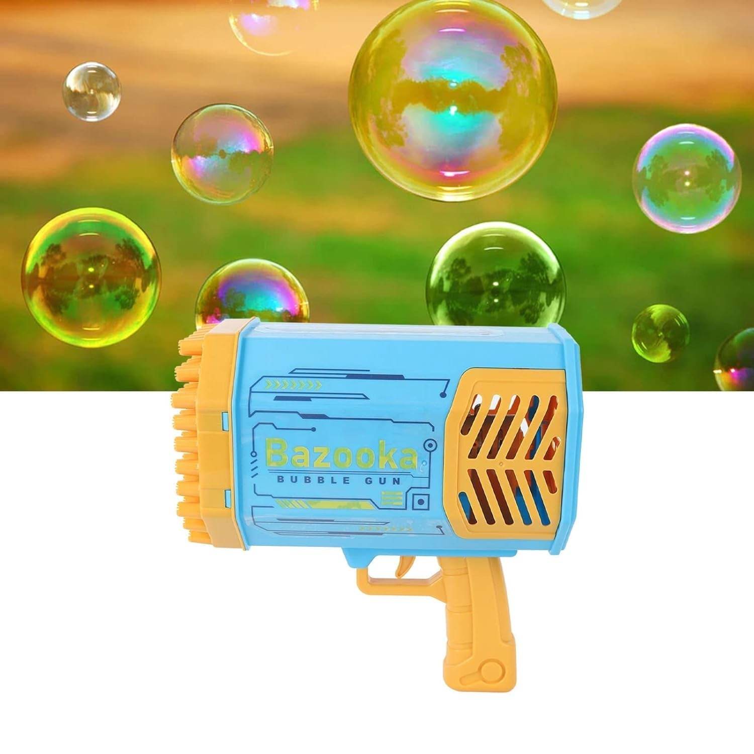 69 Holes Big Rechargeable Powerful Machine Bubble Gun Toys for Kids Adults, Bubble Makers, Big Rocket Boom Bubble Blower Best Gifts - infinityexculsivestore.com