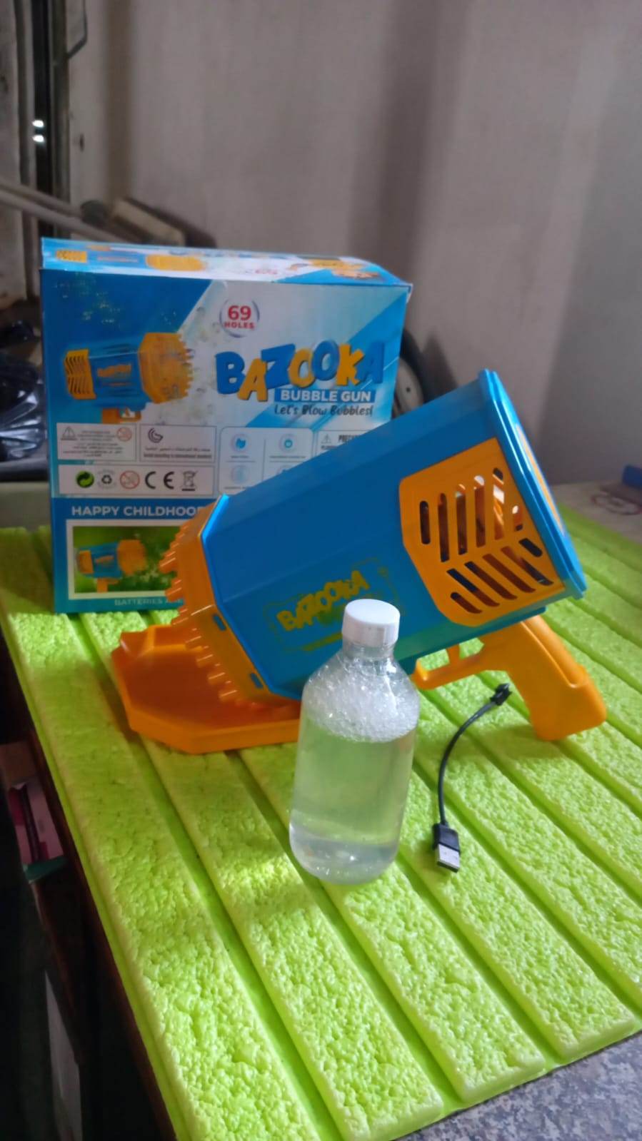 69 Holes Big Rechargeable Powerful Machine Bubble Gun Toys for Kids Adults, Bubble Makers, Big Rocket Boom Bubble Blower Best Gifts - infinityexculsivestore.com