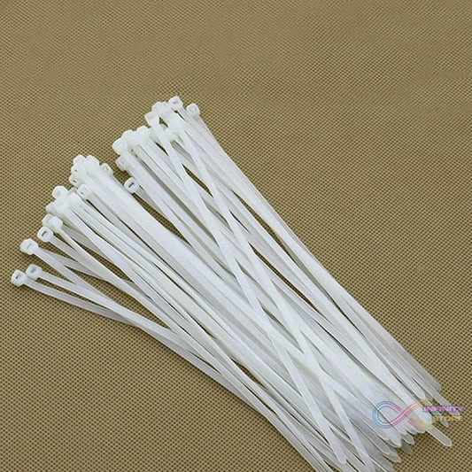 6Inch Nylon Self Locking Cable Ties, Heavy Duty Strong Zip Wire Tie. Pack of 100 - infinityexculsivestore.com