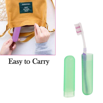 6Pc Plastic Toothbrush Cover, Anti Bacterial Toothbrush Container- Tooth Brush Travel Covers, Case, Holder, Cases - infinityexculsivestore.com