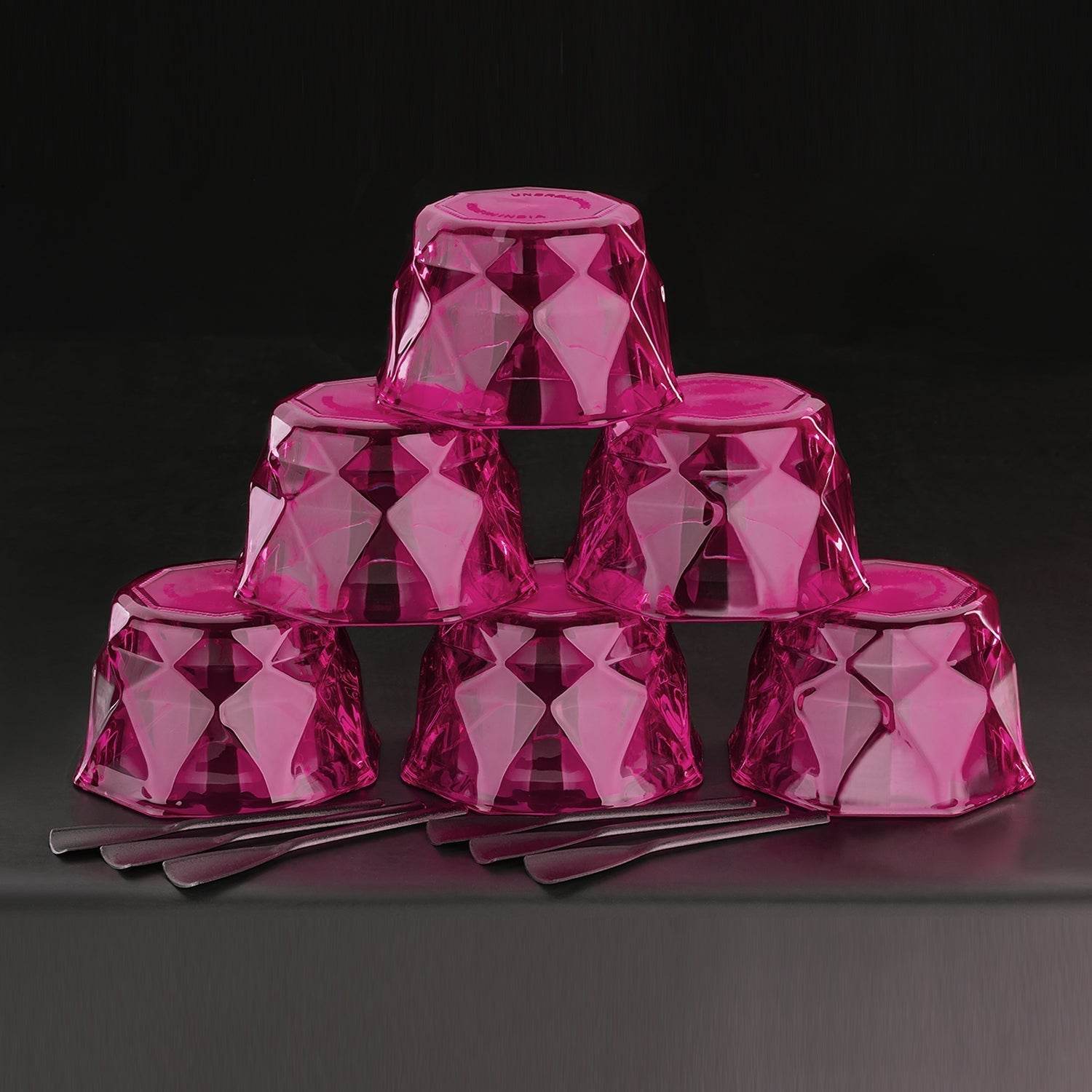 6pc Diamond shape ice cream bowl set - infinityexculsivestore.com