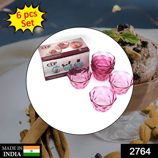 6pc Diamond shape ice cream bowl set - infinityexculsivestore.com