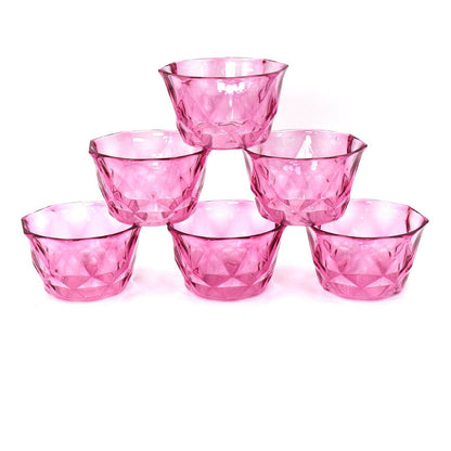 6pc Diamond shape ice cream bowl set - infinityexculsivestore.com