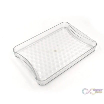 6pc Glasses Set With tray Stylish Transparent Water Glass / Juice Glass / Beer Glass / Wine Glass Plastic Glass Set - infinityexculsivestore.com