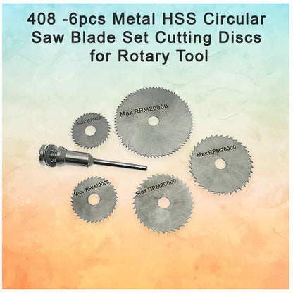 6pcs Metal HSS Circular Saw Blade Set Cutting Discs for Rotary Tool - infinityexculsivestore.com