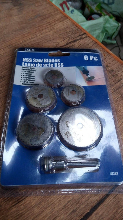 6pcs Metal HSS Circular Saw Blade Set Cutting Discs for Rotary Tool - infinityexculsivestore.com