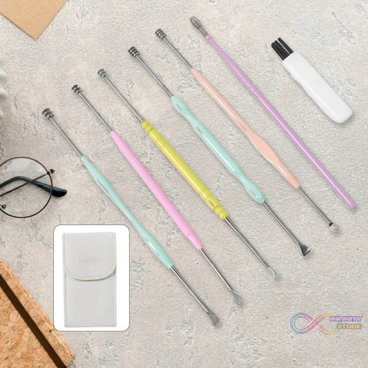 7 Pcs Earwax Removal Kit | Ear Cleansing Tool Set - infinityexculsivestore.com