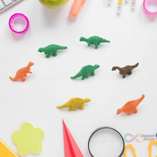 7 Piece Dinosaur Shaped Erasers for Kids - Animal Erasers, 3D Puzzle - infinityexculsivestore.com