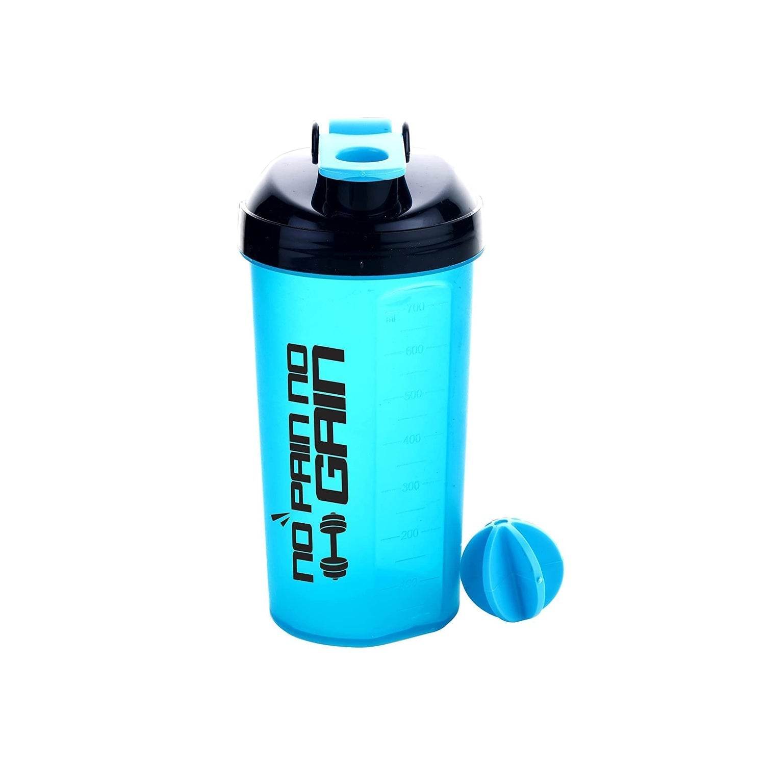 700ml Protein Shaker Bottle with Powder Storage 3-Compartment Gym Shake - infinityexculsivestore.com