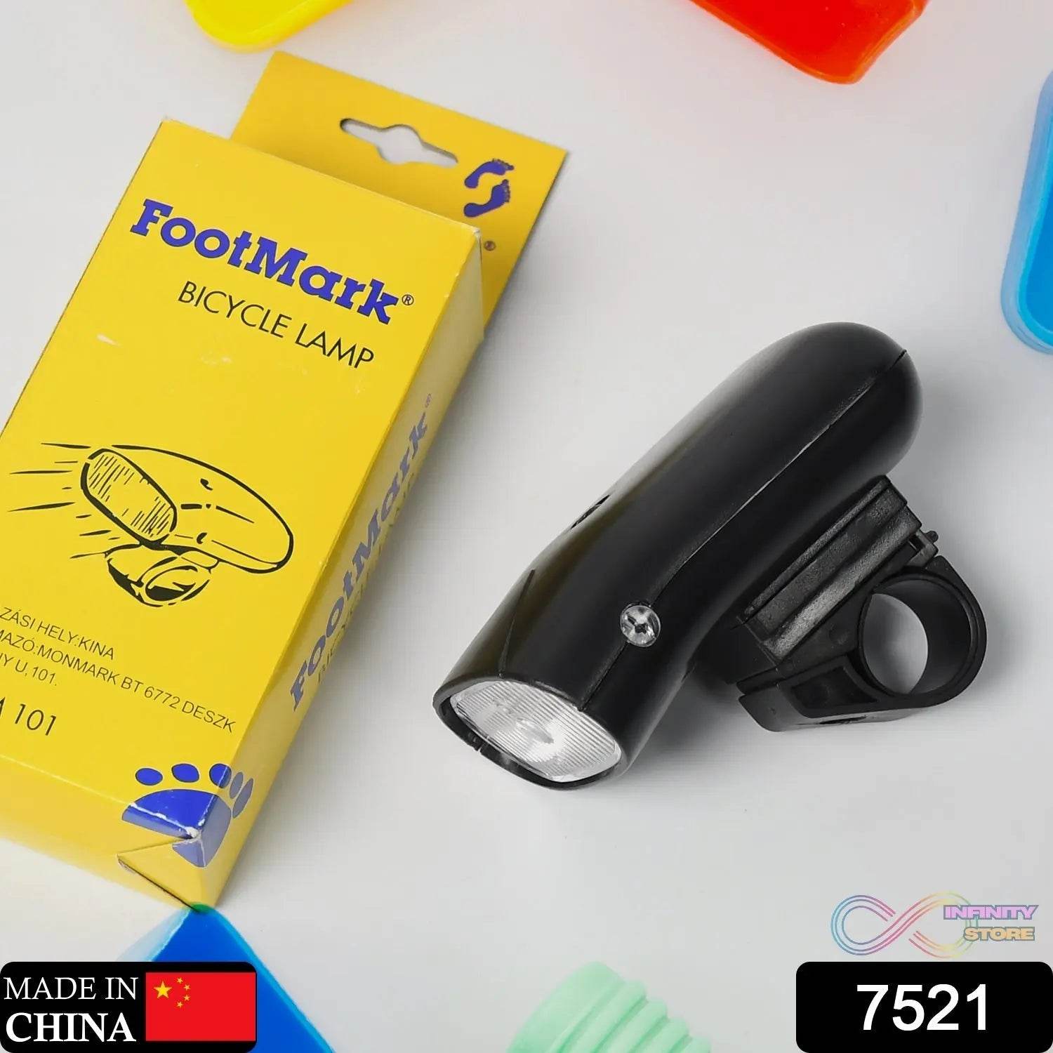 7521 Cycle Light Waterproof Quick Release Bike Front Light Lamp Suitable For Bike & Cycle  (Battry Not included) - infinityexculsivestore.com
