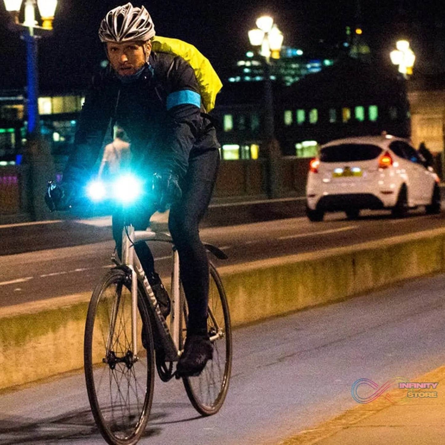 7521 Cycle Light Waterproof Quick Release Bike Front Light Lamp Suitable For Bike & Cycle  (Battry Not included) - infinityexculsivestore.com