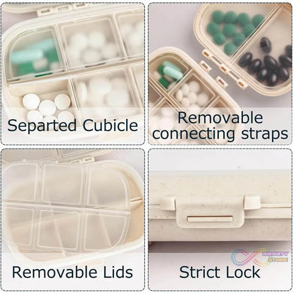 8 Compartment Medicine Divider Box (1 Pc) - infinityexculsivestore.com